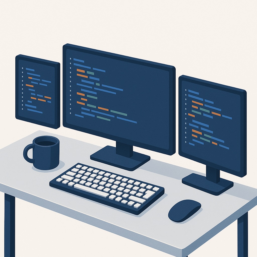 Ontwikkelaar aan het werk